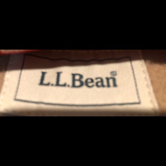 L.L.Bean Camel Wool Cashmere Double Breasted Coat medium fit - Picture 2 of 5